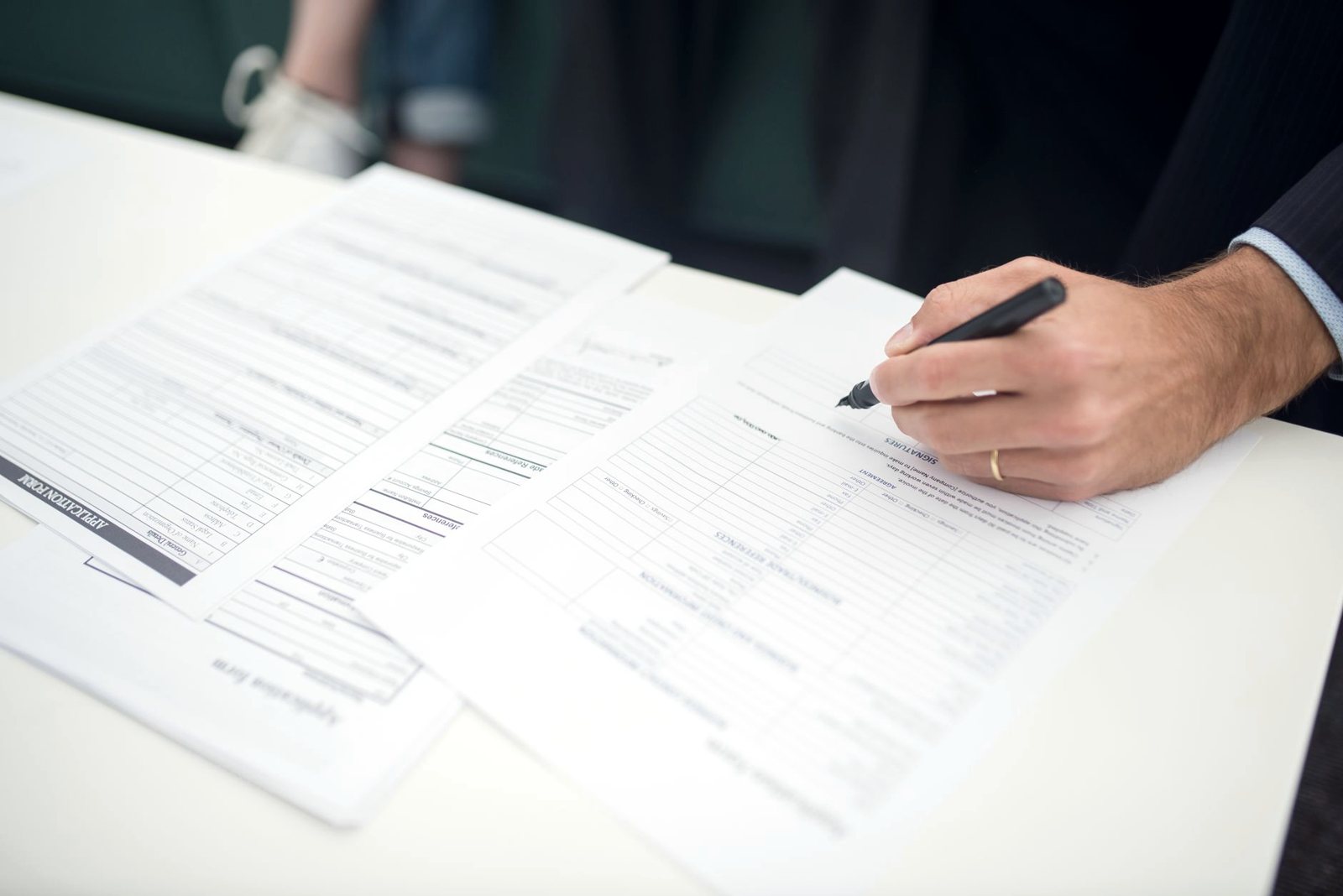 Signature d'un contrat d'assurance